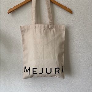 Mejuri Cream Canvas Tote